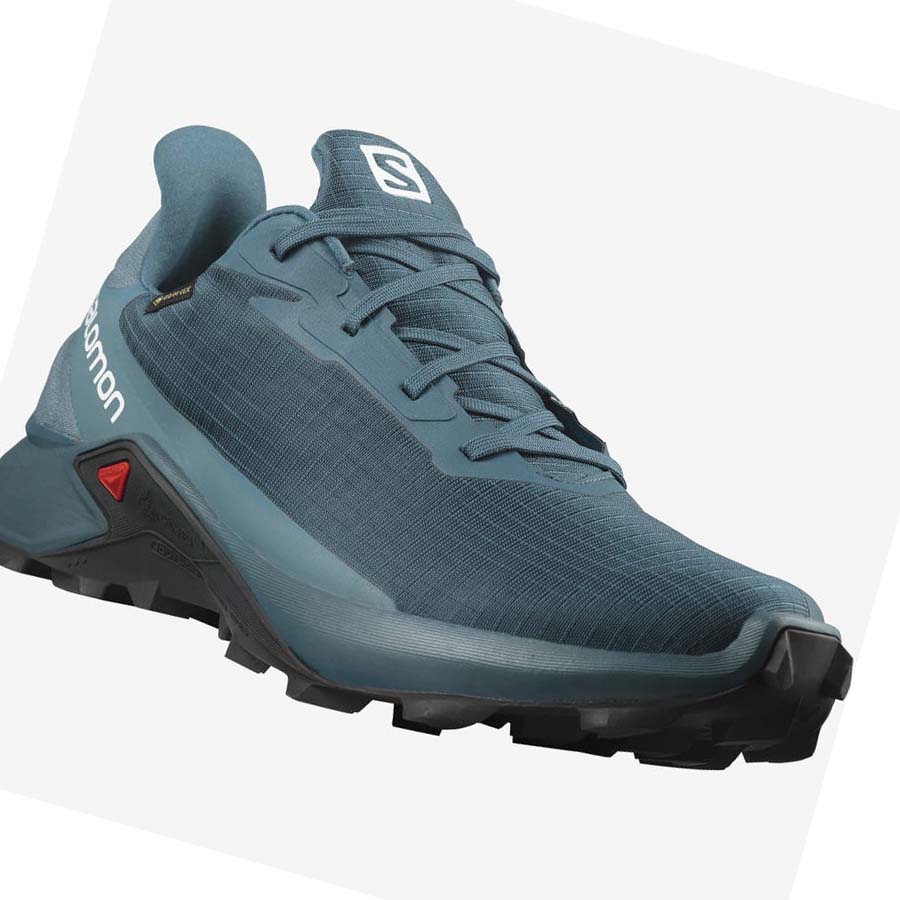 Tenis Para Trail Running Salomon ALPHACROSS 3 GORE-TEX Hombre Azules | MX 3538QMA